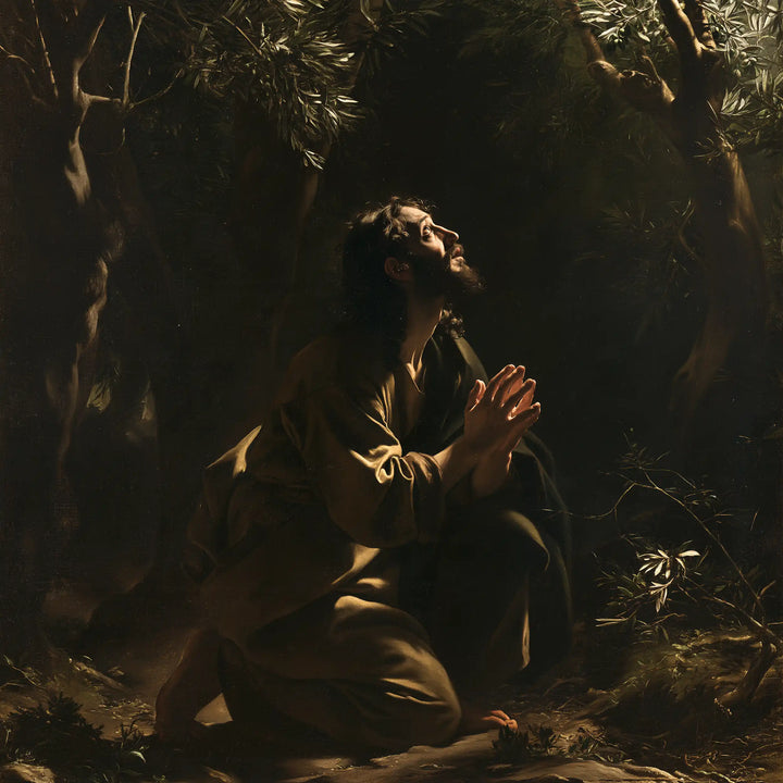 Jesus in Gethsemane — Prayer at the Mossy Edge