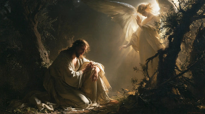 Jesus in Gethsemane — The Angel with Honey-Coloured Wings