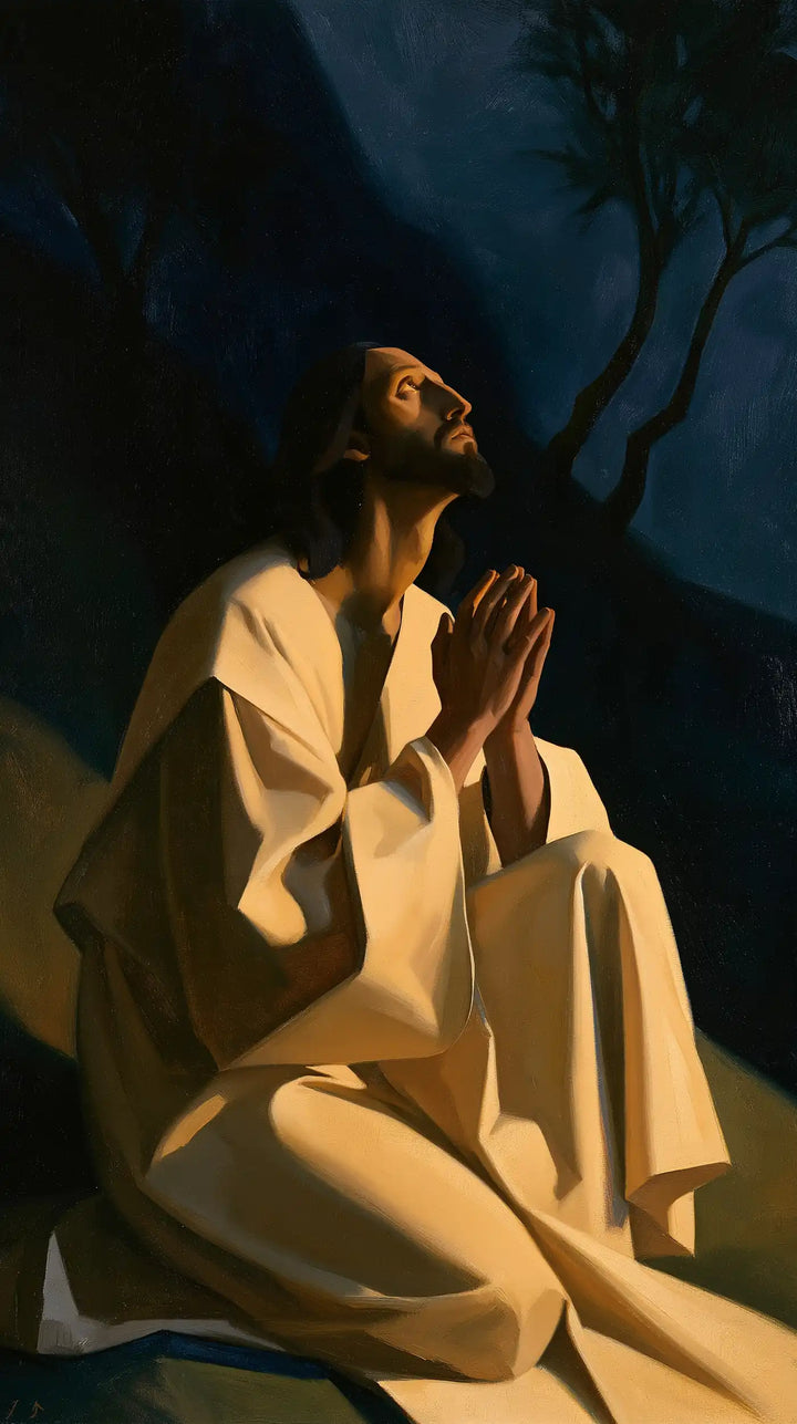 Jesus in Gethsemane - Contemporary Minimalism · Portrait n° 1