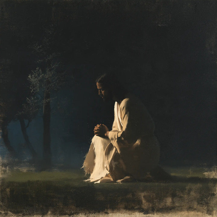 Jesus in Gethsemane - Contemporary Minimalism · Square n° 1