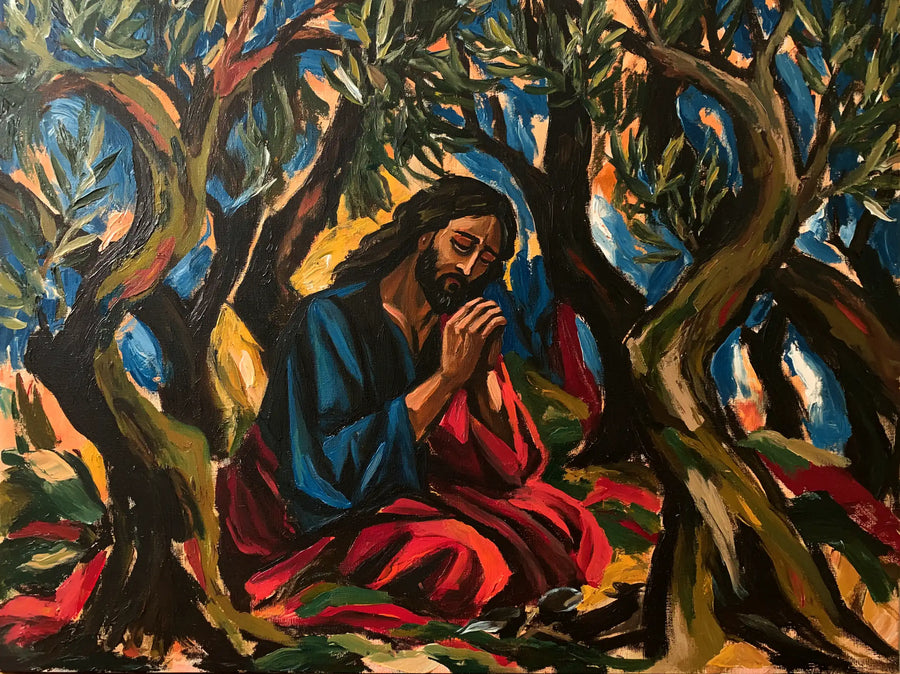 Jesus in Gethsemane - Expressionist · Landscape n° 5