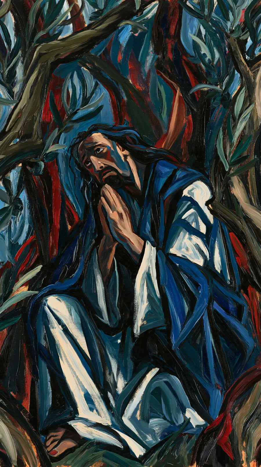 Jesus in Gethsemane - Expressionist · Portrait n° 6