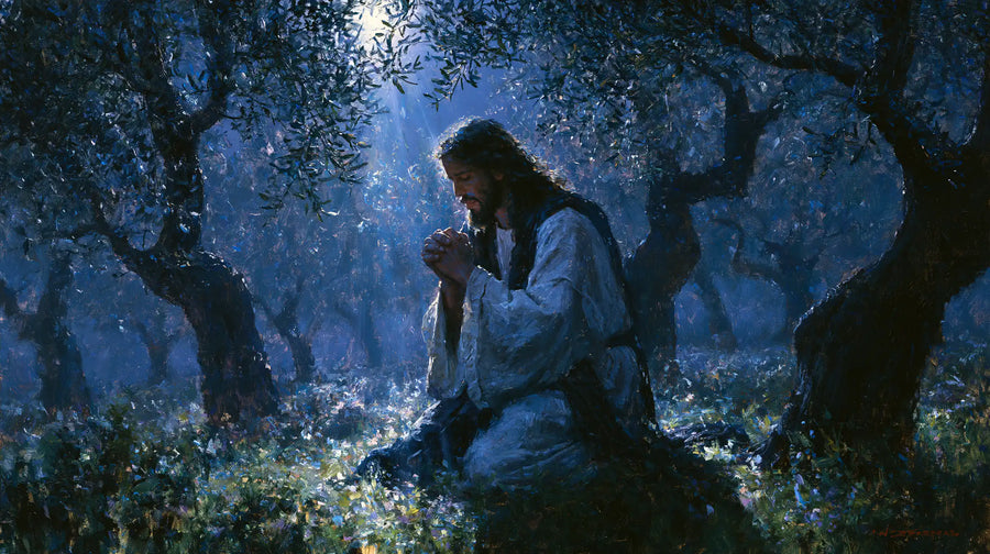 Jesus in Gethsemane - Impressionist · Landscape n° 9