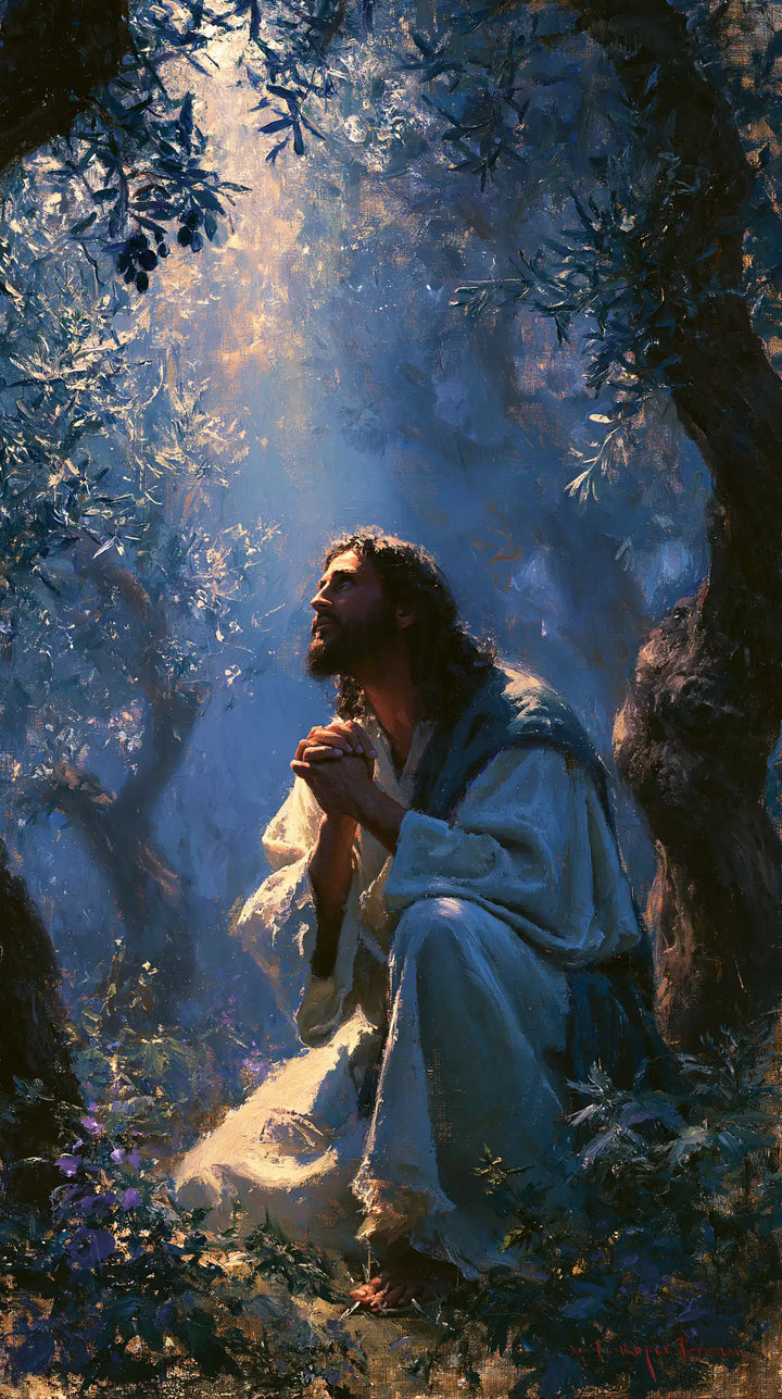 Jesus in Gethsemane — Orison beneath the Peach-Coloured Ray