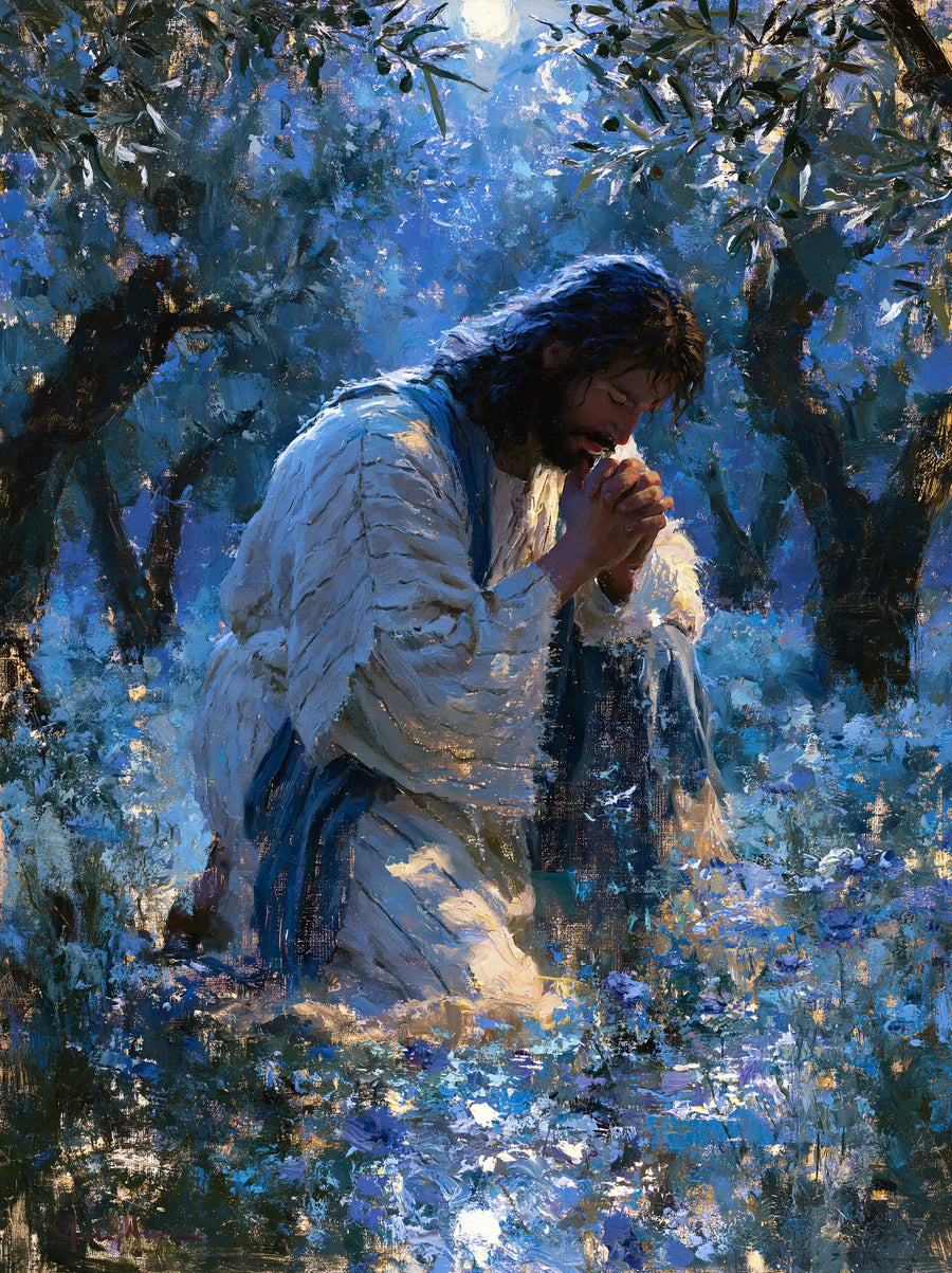 Jesus in Gethsemane - Impressionist · Portrait n° 12