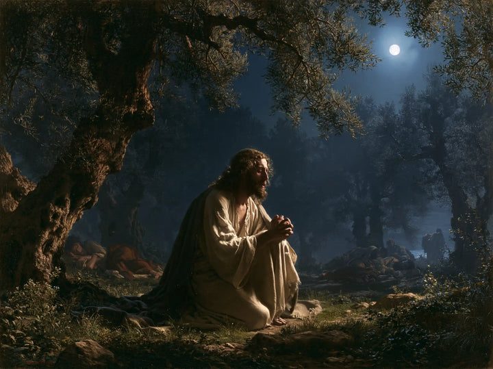 Jesus in Gethsemane - Jesus and the Sleeping Apostles · Landscape n° 10