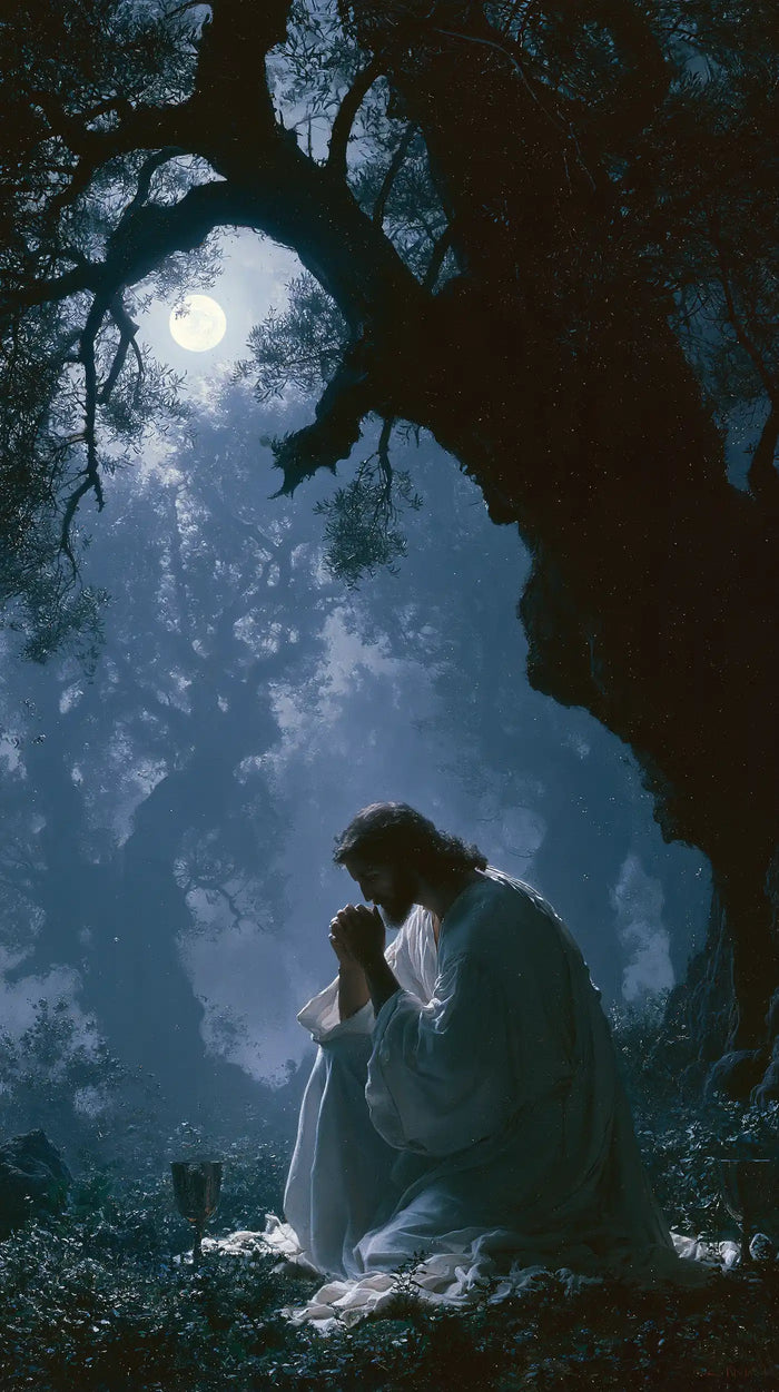 Jesus in Gethsemane - Symbolist · Portrait n° 2