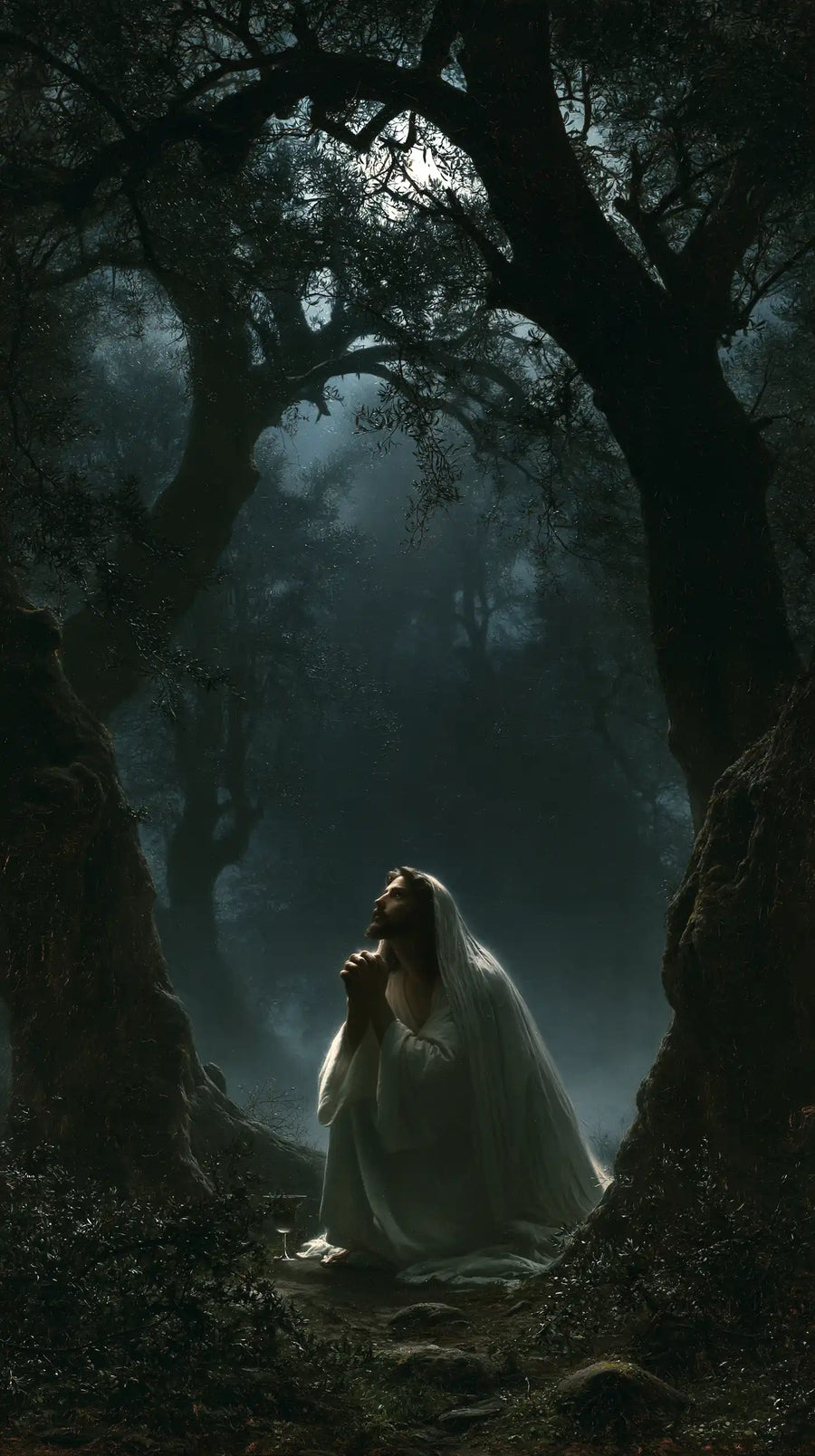 Jesus in Gethsemane - Symbolist · Portrait n° 8