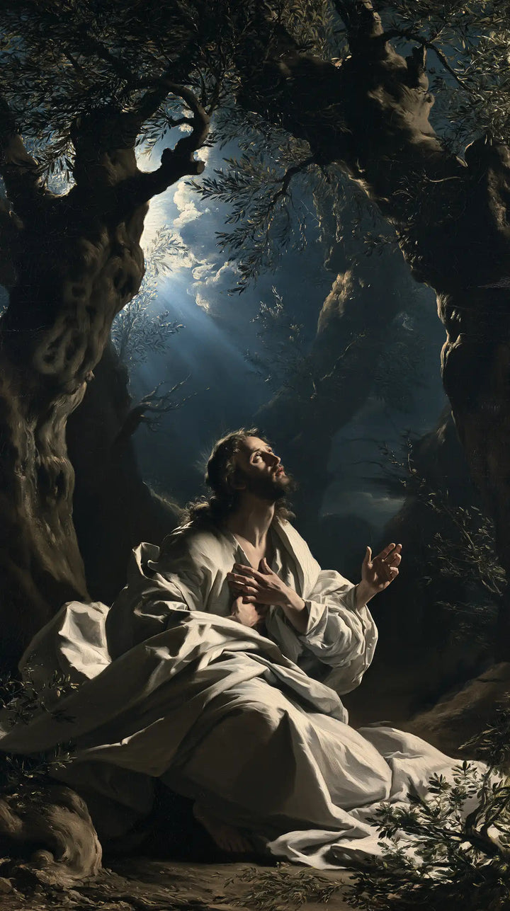 Jesus in Gethsemane - Theatrical Baroque · Portrait n° 4