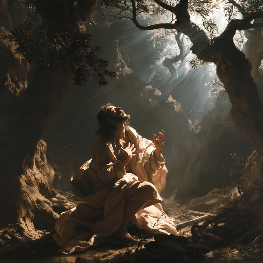 Jesus in Gethsemane - Theatrical Baroque · Square n° 4