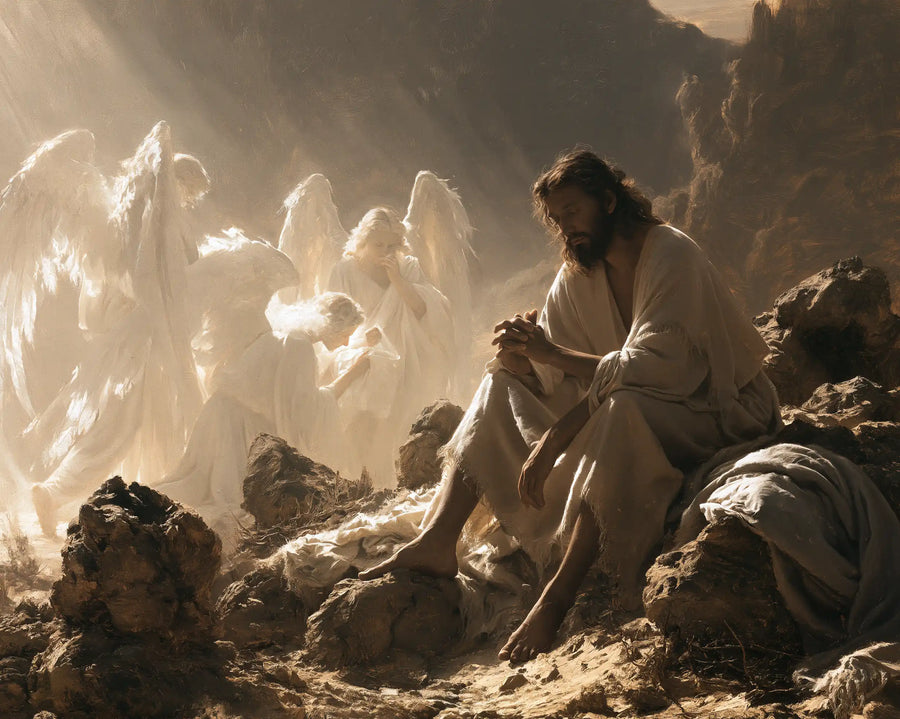 Jesus in the Desert - Angels After the Temptation · Landscape n° 7
