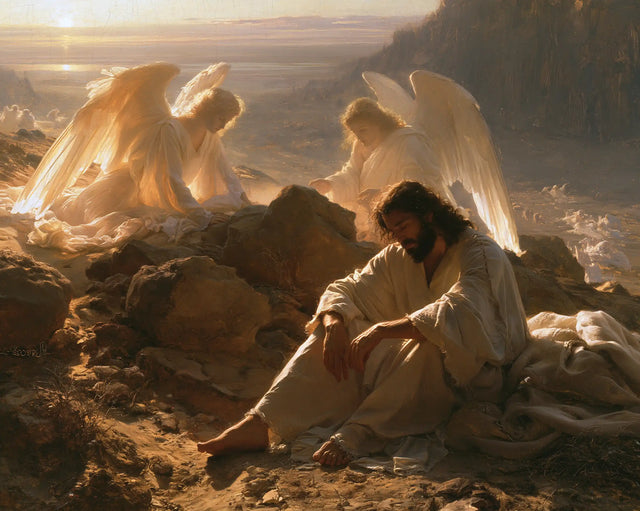 Jesus in the Desert - Angels After the Temptation · Landscape n° 9
