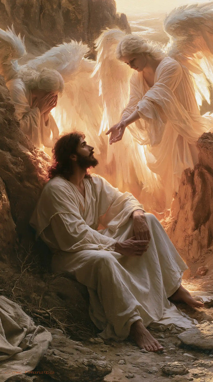 Jesus in the Desert - Angels After the Temptation · Portrait n° 19