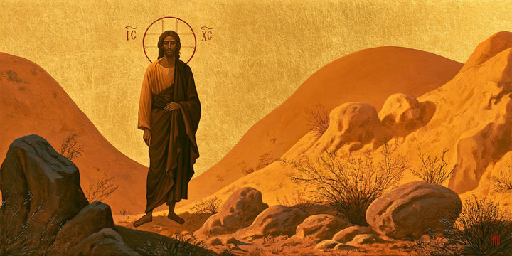 Jesus in the Desert - Contemporary Byzantine · Landscape n° 17