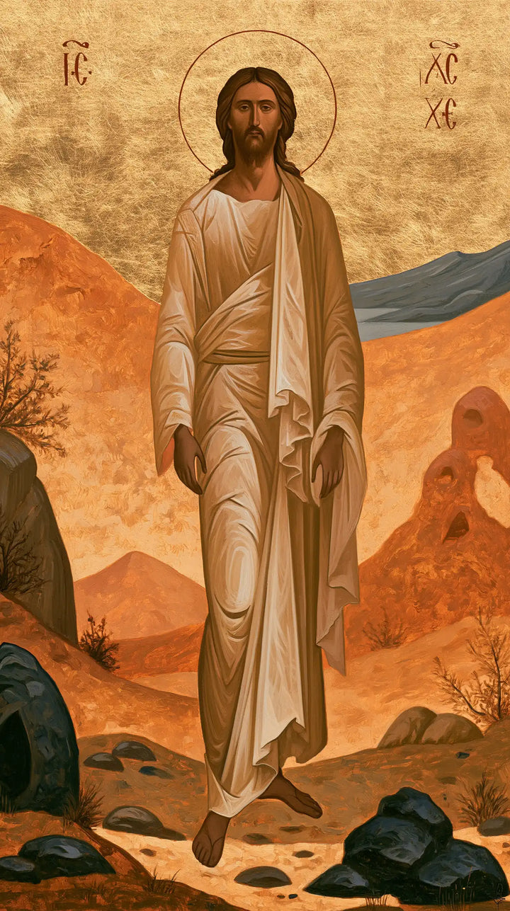 Jesus in the Desert - Contemporary Byzantine · Portrait n° 5