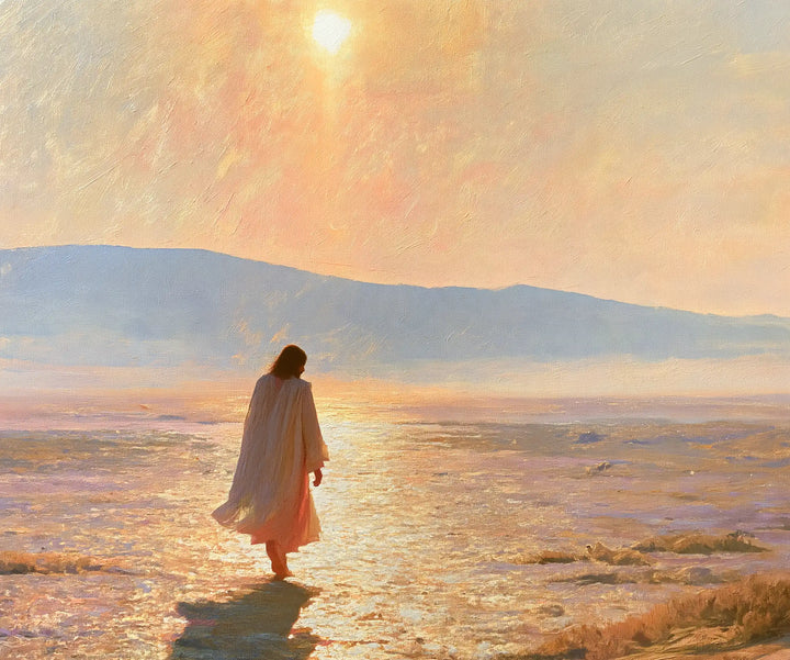 Jesus in the Desert — The Step in the Dust of Light