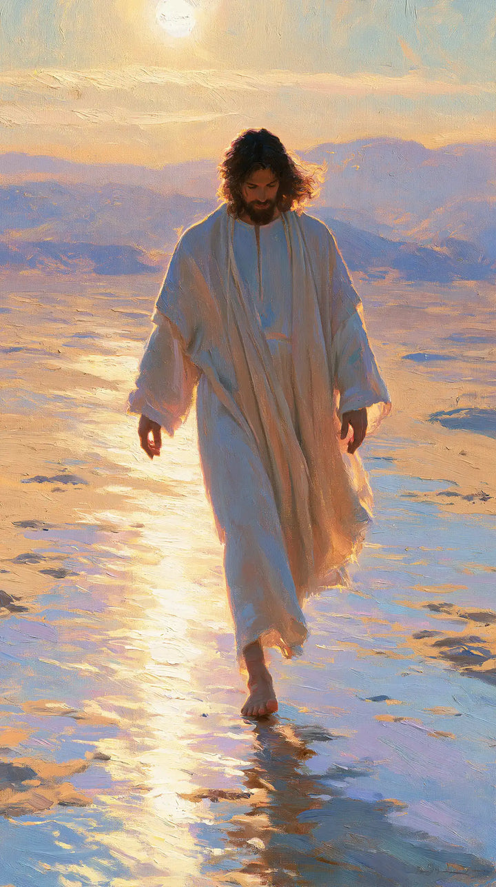 Jesus in the Desert — The White Robe Comes with the Day