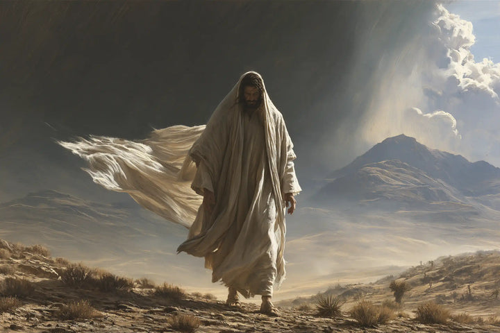 Jesus in the Desert — The Pale Veil in the Wind of the Peaks