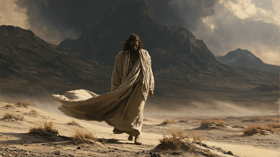Jesus in the Desert - The Inner Struggle · Landscape n° 16