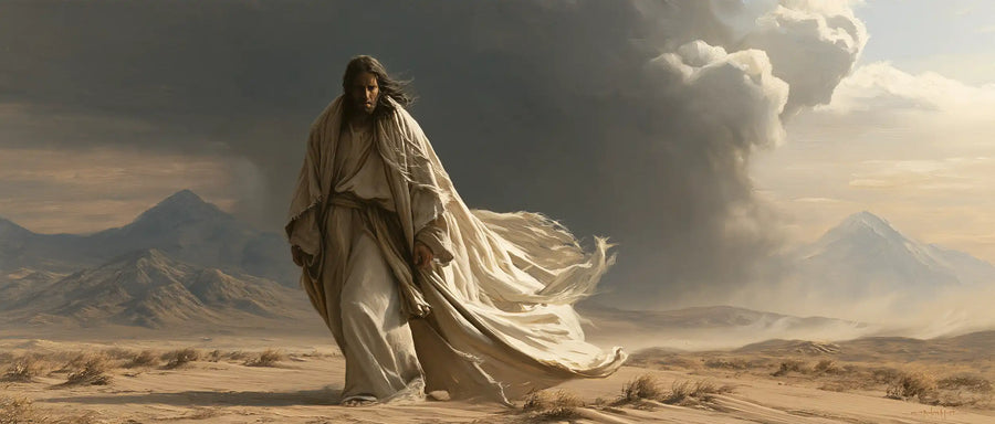 Jesus in the Desert - The Inner Struggle · Landscape n° 24
