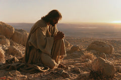 Jesus in the Desert — Prayer in Amber Softness