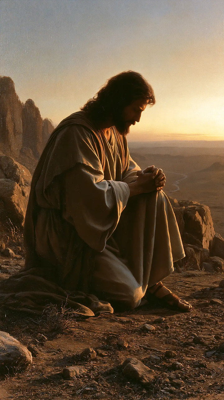 Jesus in the Desert - Jesus in Prayer · Portrait n° 20