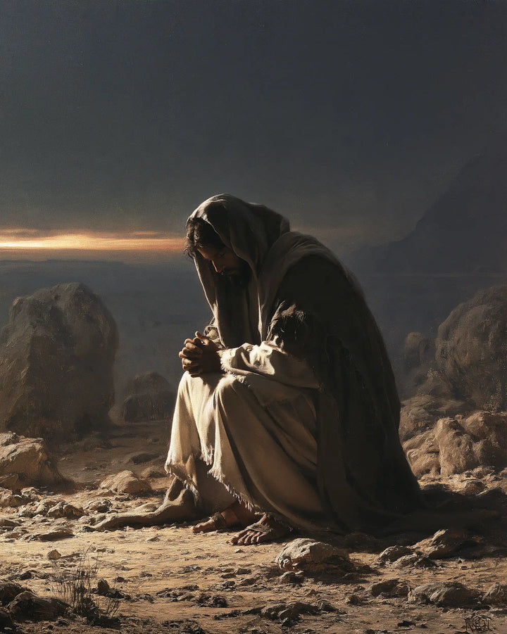 Jesus in the Desert - Jesus in Prayer · Portrait n° 41