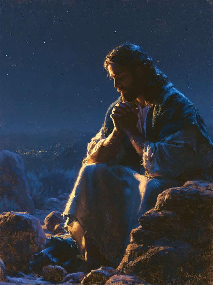 Jesus in the Desert — The Golden Thread upon the Blue Sleeve