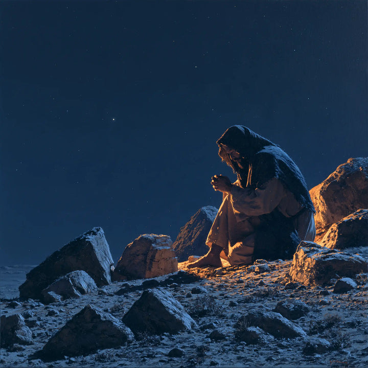 Jesus in the Desert — The Watcher on the Blue Slope