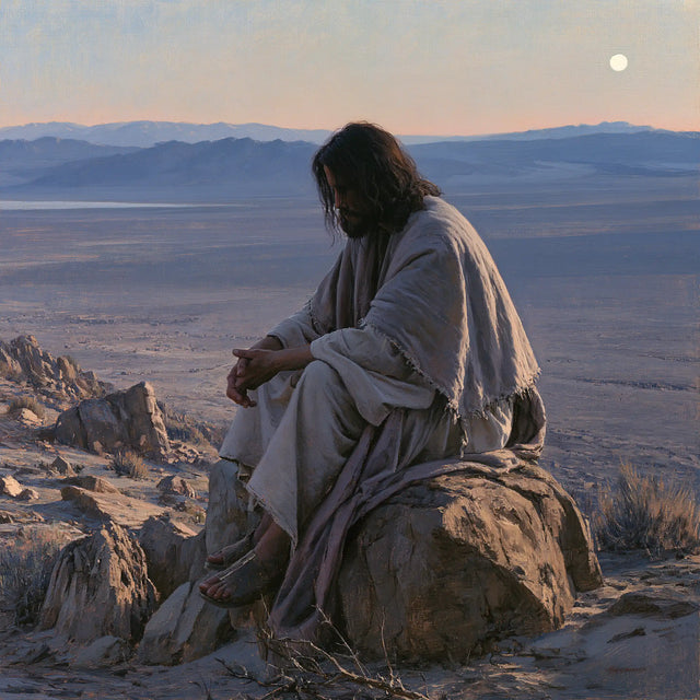 Jesus in the Desert - The Silence of the Desert · Square n° 1