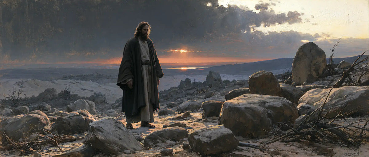 Jesus in the Desert — The Last Fire beyond the White Rocks