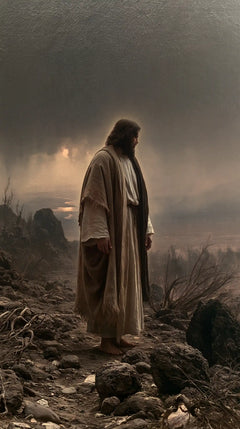 Jesus in the Desert — Stillness among the Dry Roots