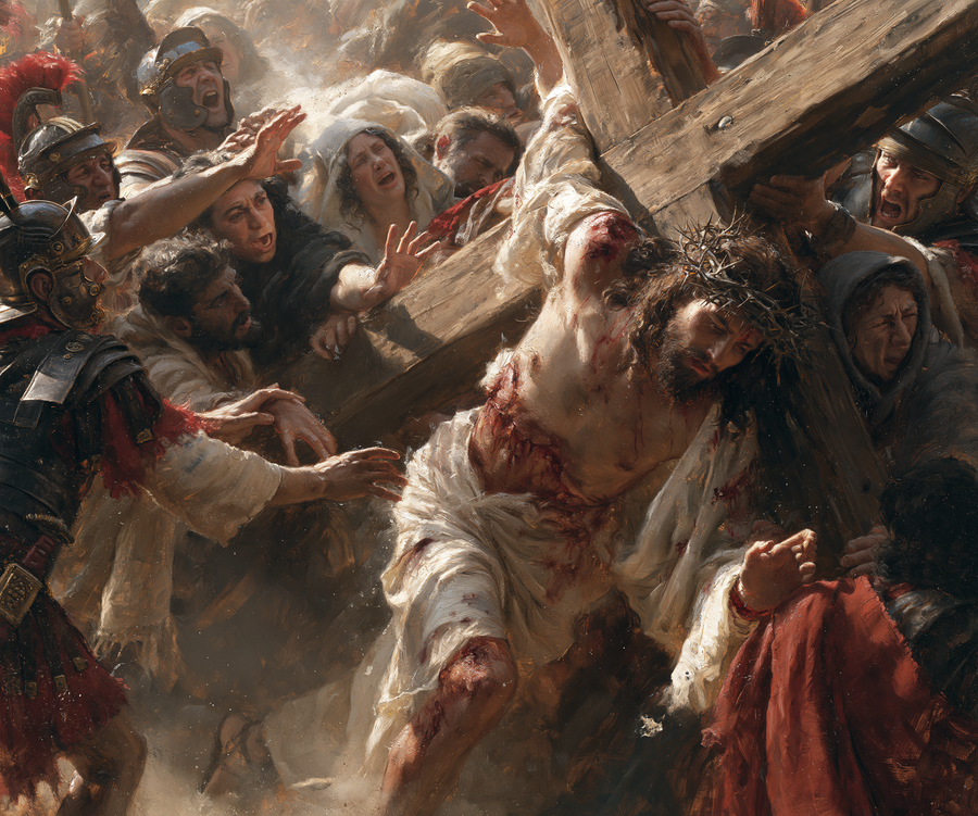 The Stations of the Cross - Explosion of movement · Landscape n° 3