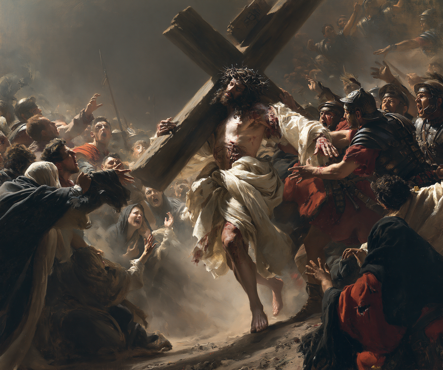 The Stations of the Cross - Explosion of movement · Landscape n° 6
