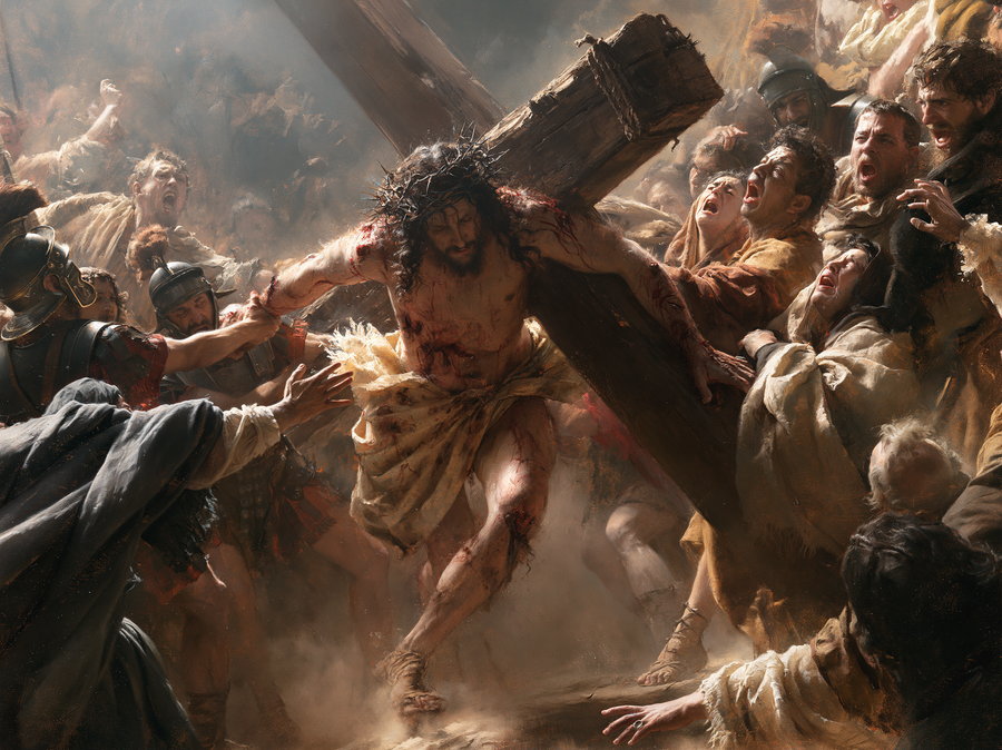 The Stations of the Cross - Explosion of movement · Landscape n° 9
