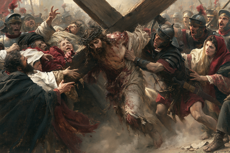 The Stations of the Cross - Explosion of movement · Landscape n° 11