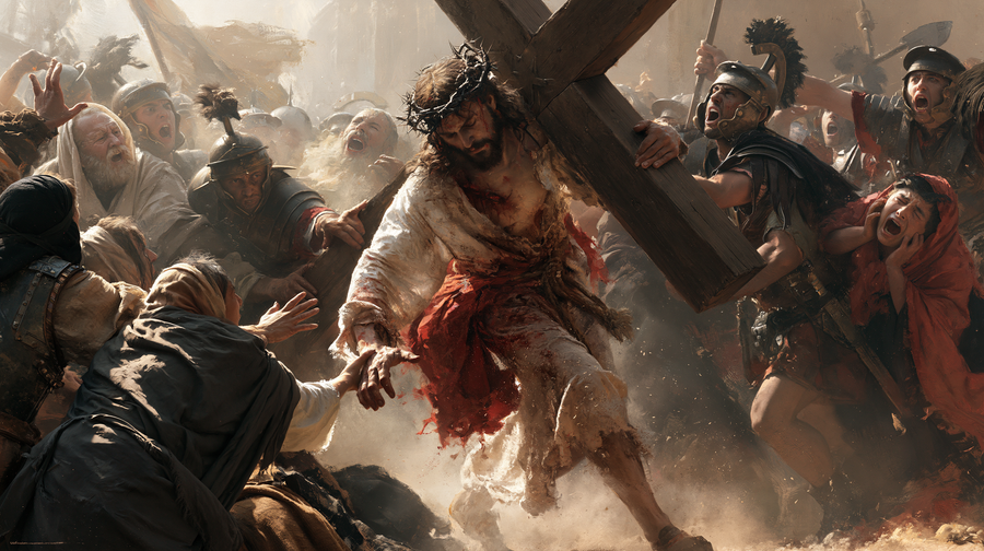 The Stations of the Cross - Explosion of movement · Landscape n° 13