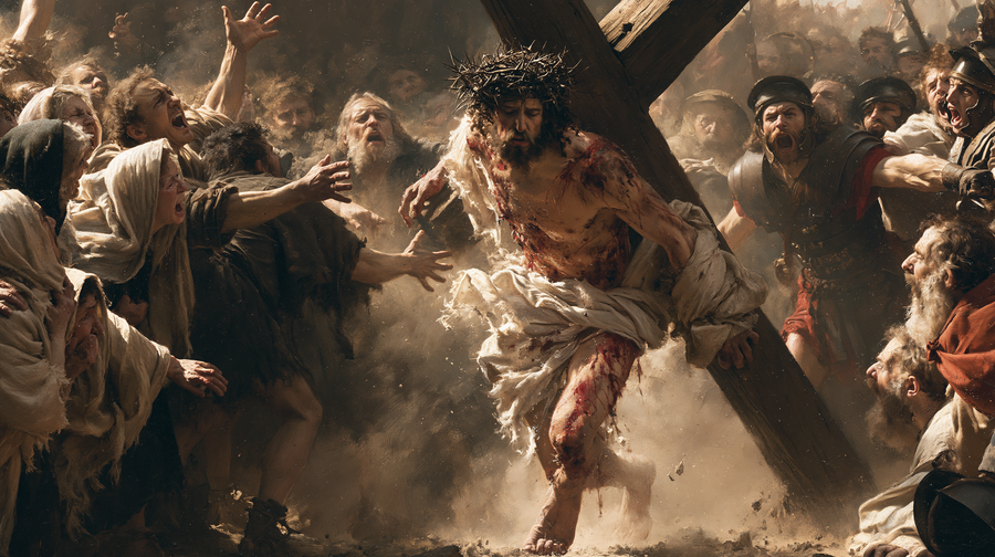 The Stations of the Cross - Explosion of movement · Landscape n° 14