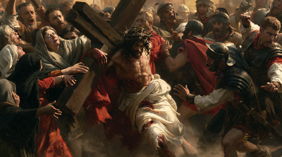 The Stations of the Cross - Explosion of movement · Landscape n° 15