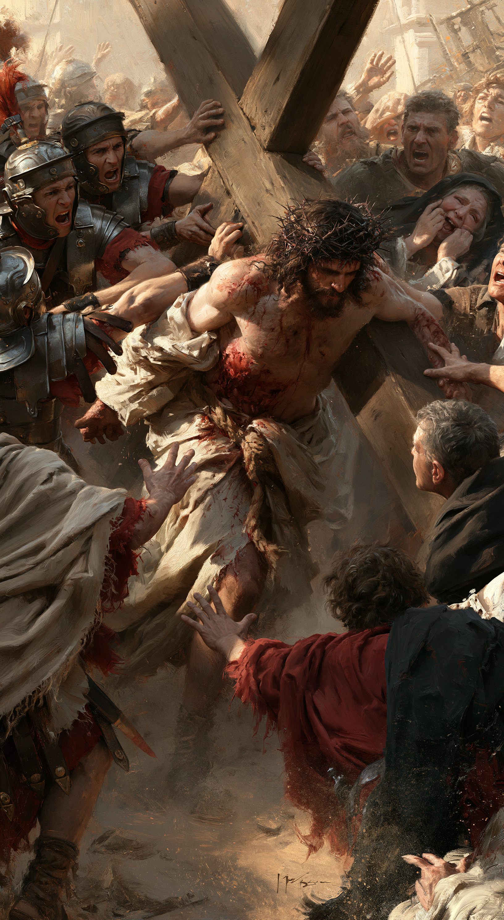 The Stations of the Cross - Explosion of movement · Portrait n° 1 — aperçu de la finition sélectionnée