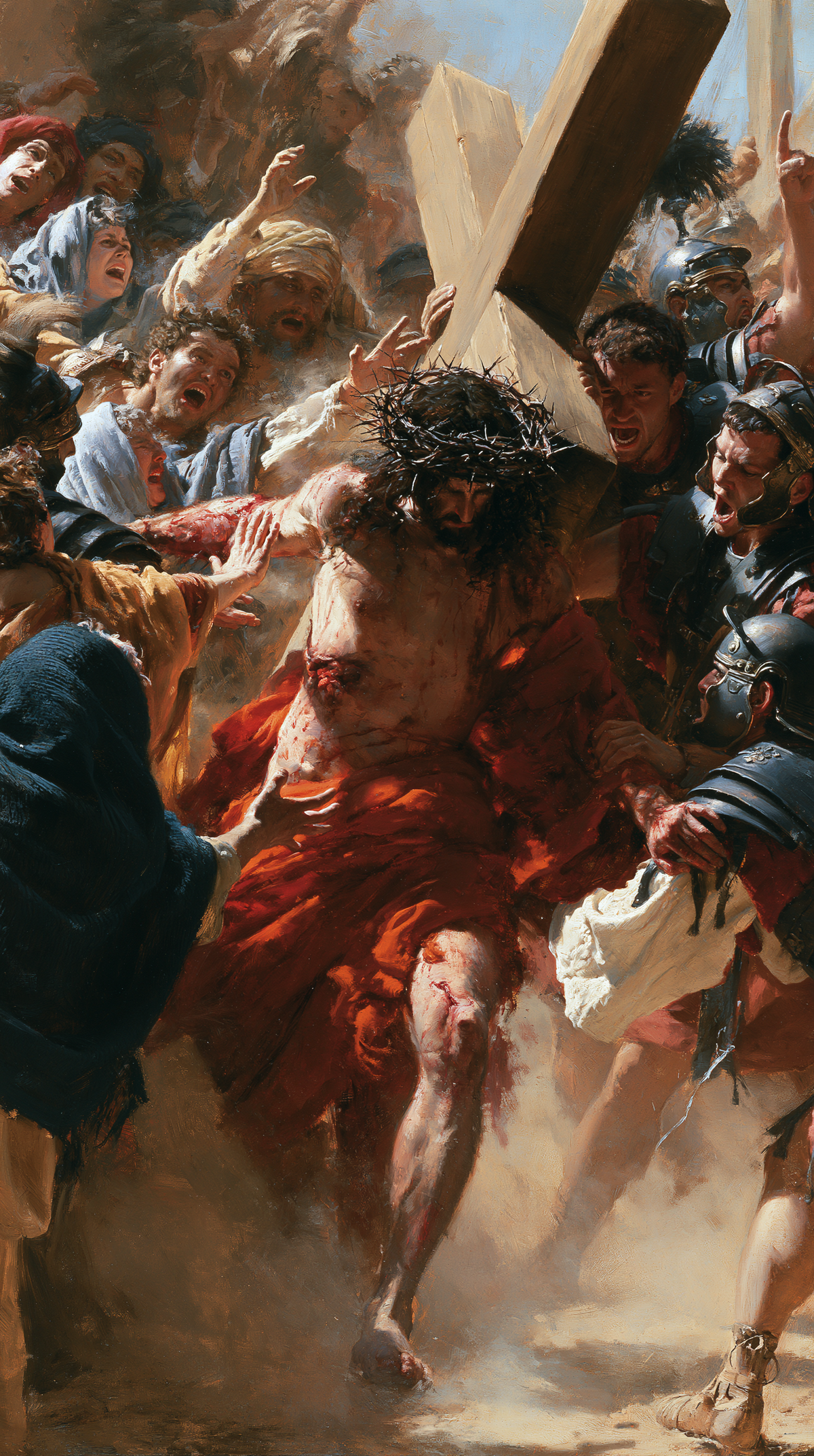 The Stations of the Cross - Explosion of movement · Portrait n° 3 — aperçu de la finition sélectionnée