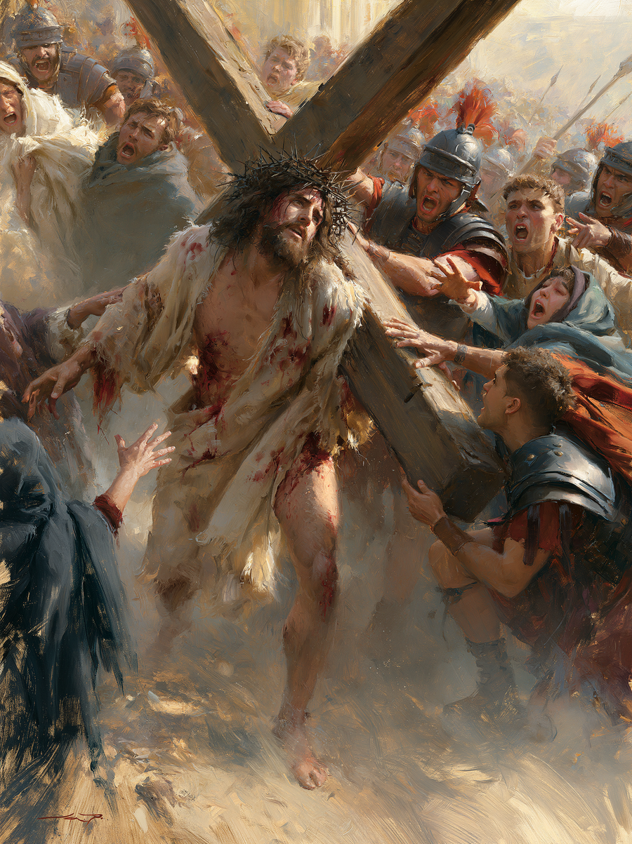 The Stations of the Cross - Explosion of movement · Portrait n° 6