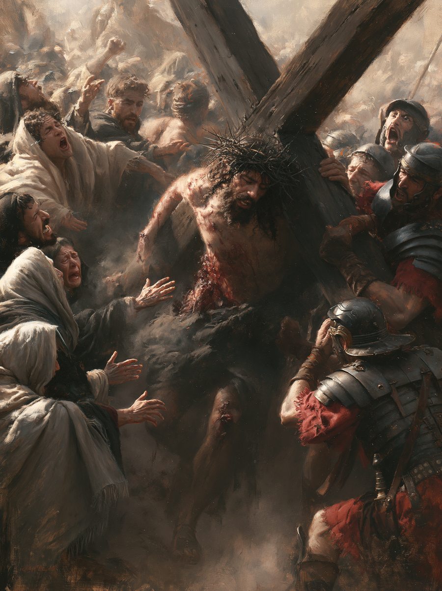 The Stations of the Cross - Explosion of movement · Portrait n° 7