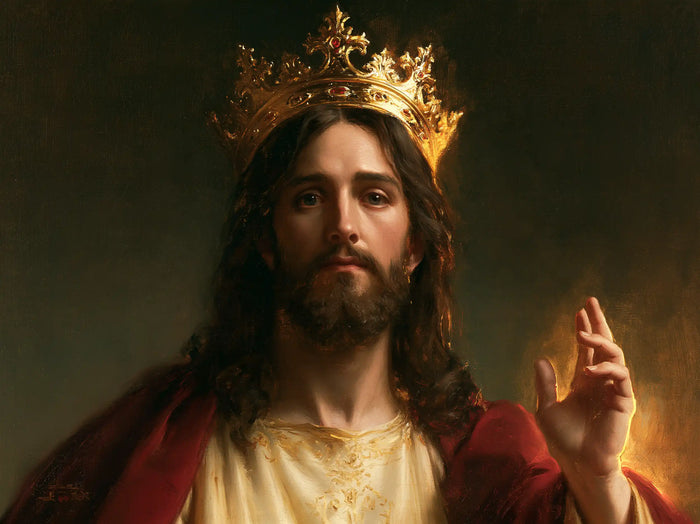 Jesus the King — The Gesture in Amber Light