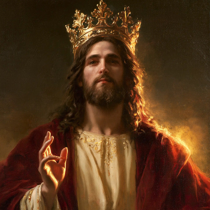 Jesus the King - Close Royal Portrait · Square n° 3