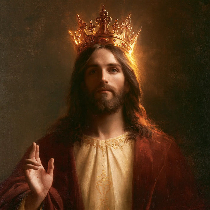 Jesus the King — The Crown in Golden Haze