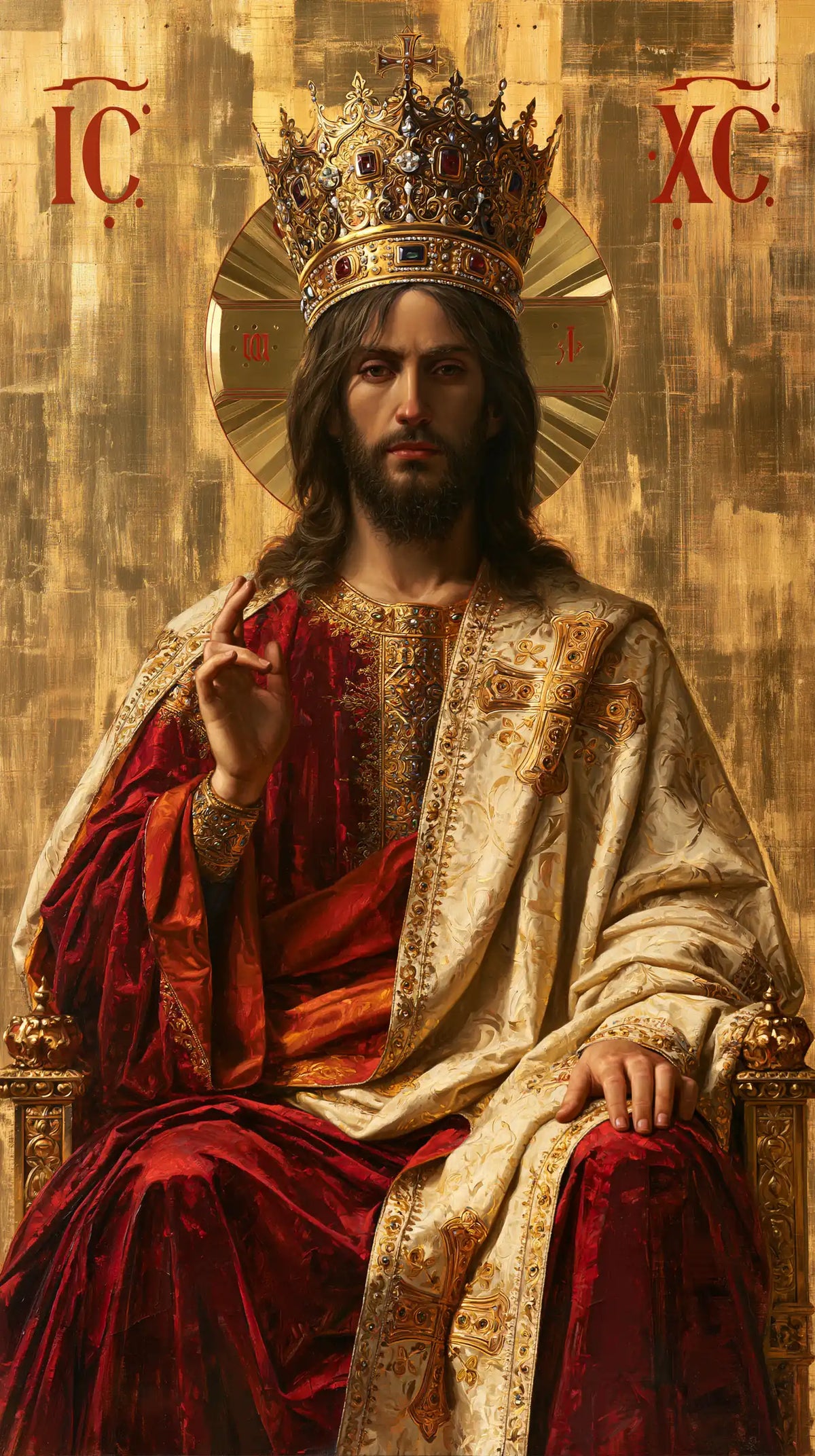 Jesus the King — Majesty in Fragmented Gold