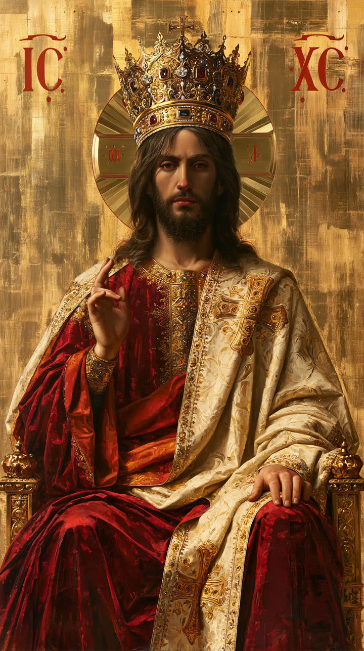 Jesus the King — Majesty in Fragmented Gold