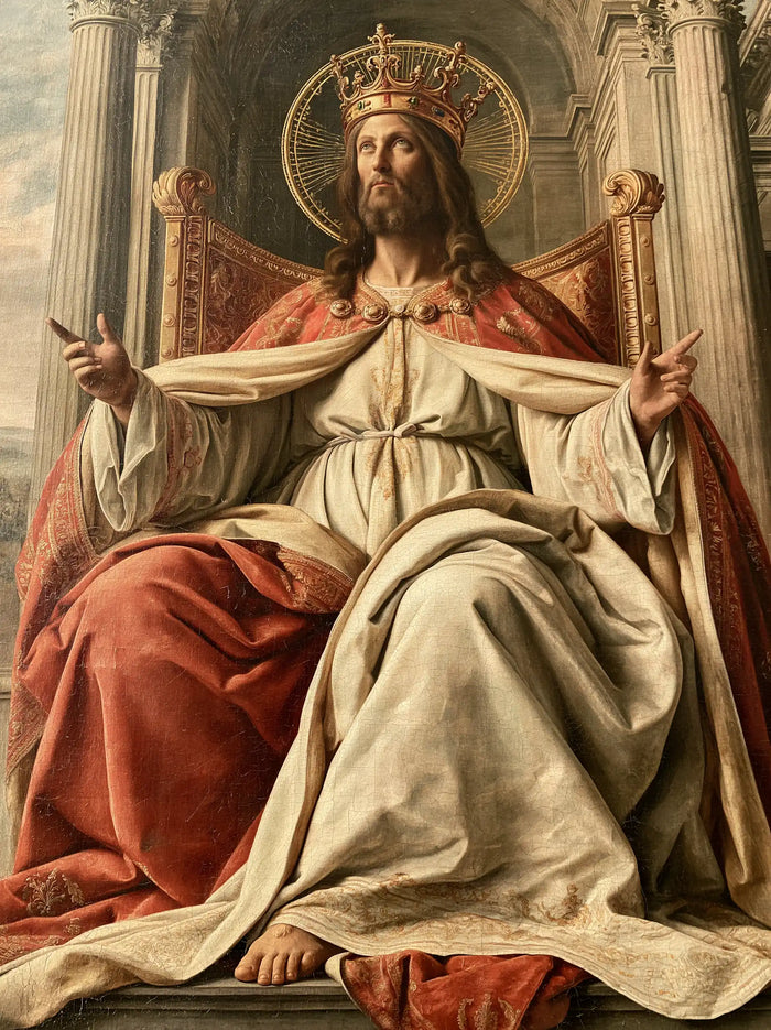 Jesus the King — The Golden Veil Between the Gestures