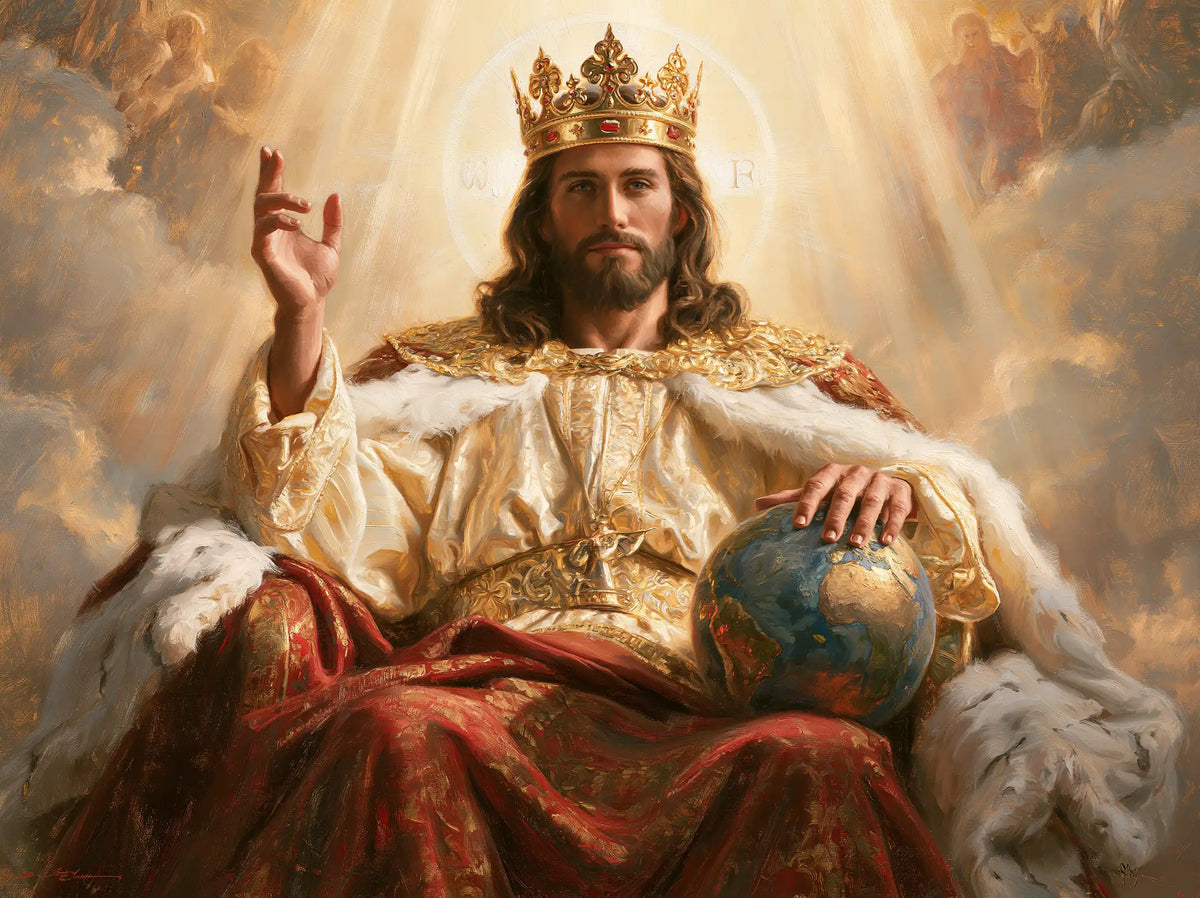 Jesus the King — Crimson Beneath the Golden Rain